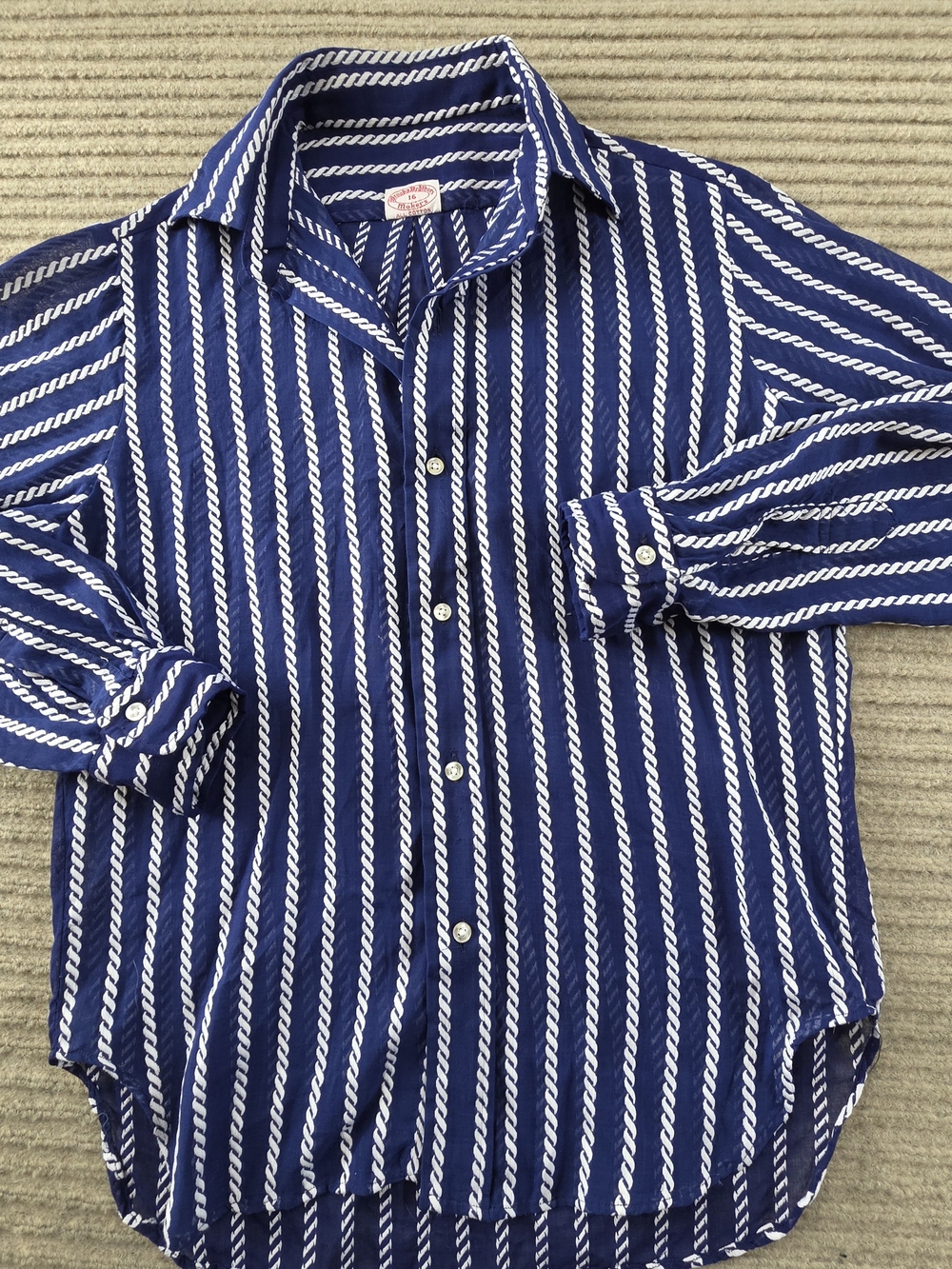 Brooks Brothers Makers Women’s Button Up Shirt Nautical Coastal Large 36" Chest